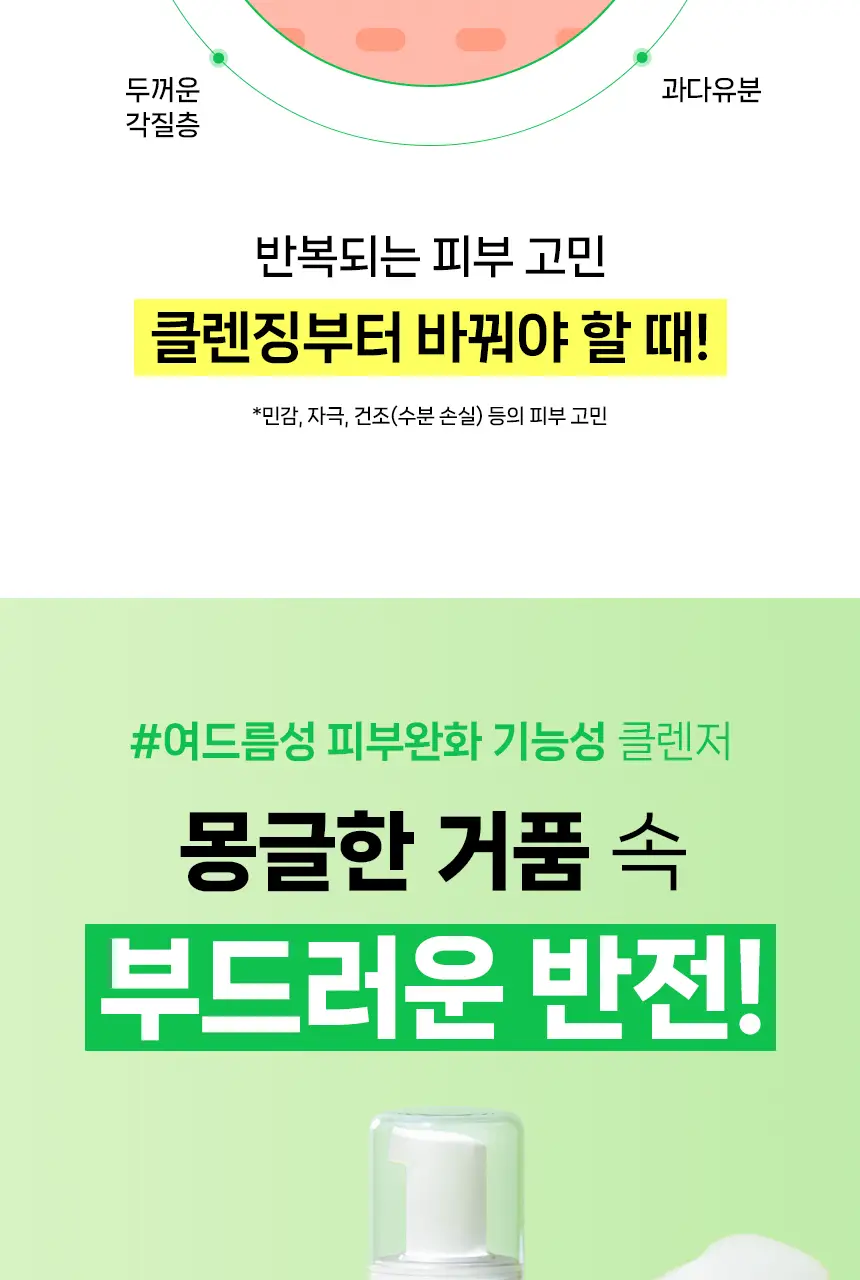[버블폼/저자극폼] 아크네스 포밍워시 200ml 1+1 기획 상세페이지 10